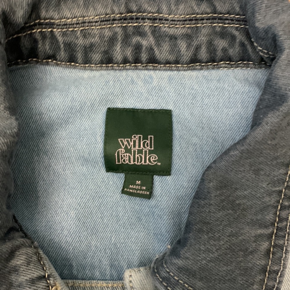 Wild Fable patchwork Jean jacket - size medium - Picture 2 of 4